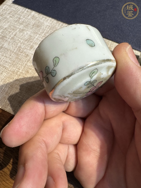 古玩陶瓷粉彩仕女人物茶葉罐真品鑒賞圖