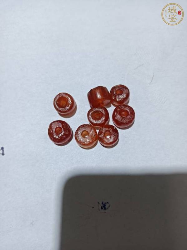 古玩仿西周瑪瑙珠真品鑒賞圖