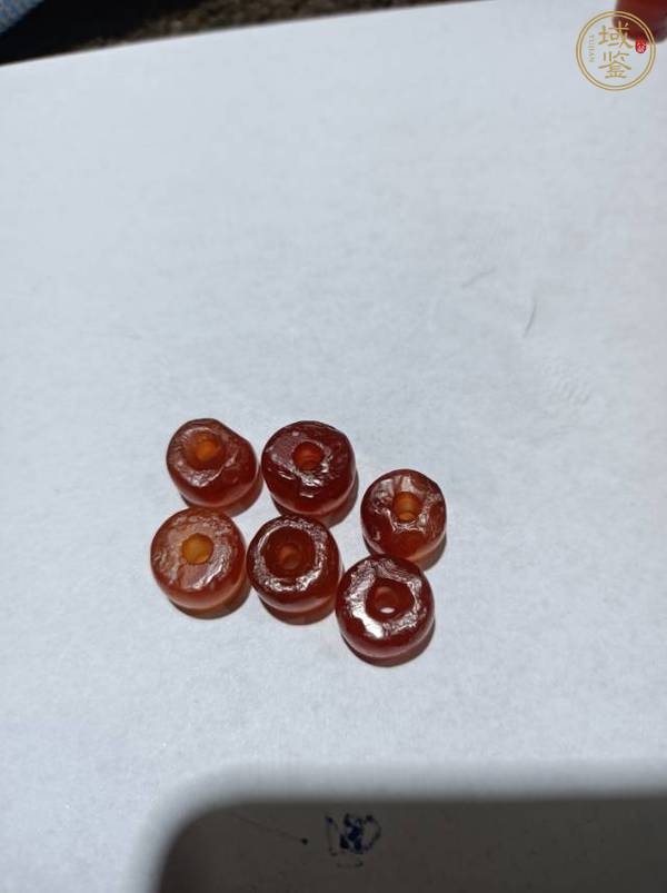 古玩玉器仿西周瑪瑙珠真品鑒賞圖