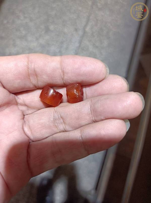 古玩玉器仿西周瑪瑙珠真品鑒賞圖