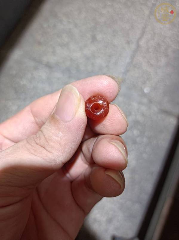 古玩玉器仿西周瑪瑙珠真品鑒賞圖