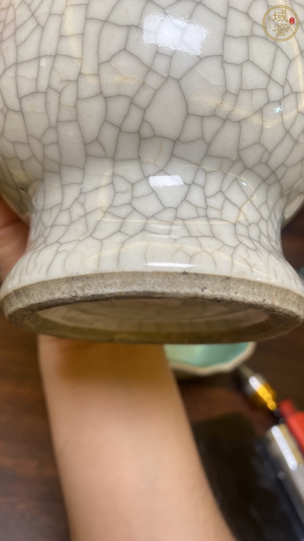 古玩陶瓷哥釉瓶真品鑒賞圖