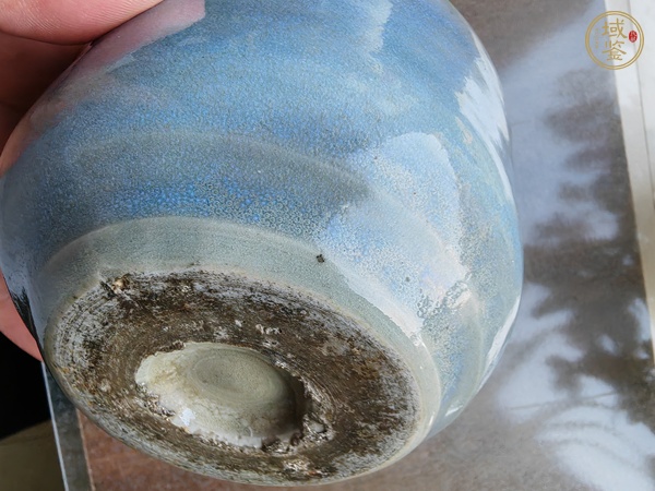 古玩陶瓷鈞釉香爐真品鑒賞圖