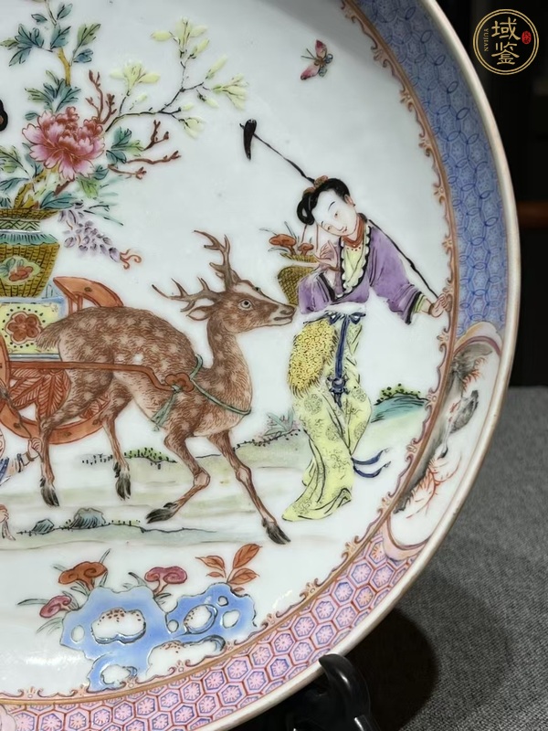 古玩陶瓷粉彩盤(pán)真品鑒賞圖