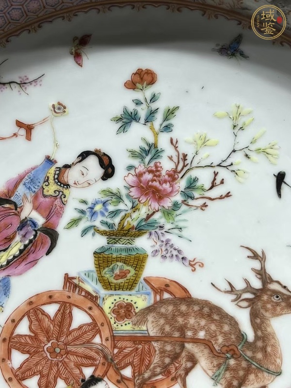 古玩陶瓷粉彩盤(pán)真品鑒賞圖