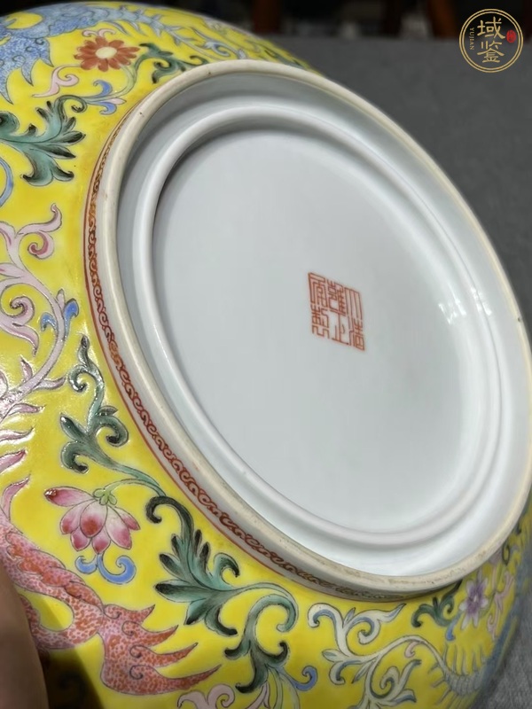 古玩陶瓷粉彩盤(pán)真品鑒賞圖