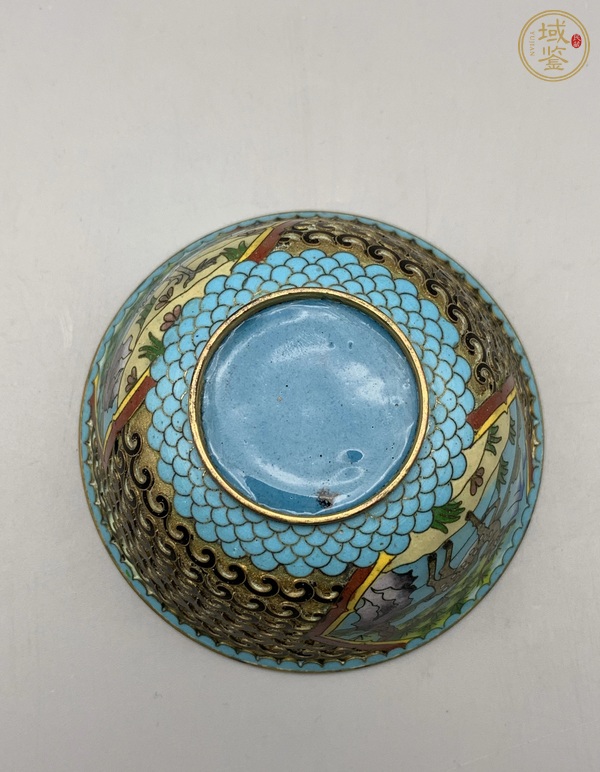 古玩銅器茶碗真品鑒賞圖