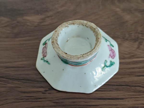古玩陶瓷清.粉彩貢盤拍賣,當前價格490元