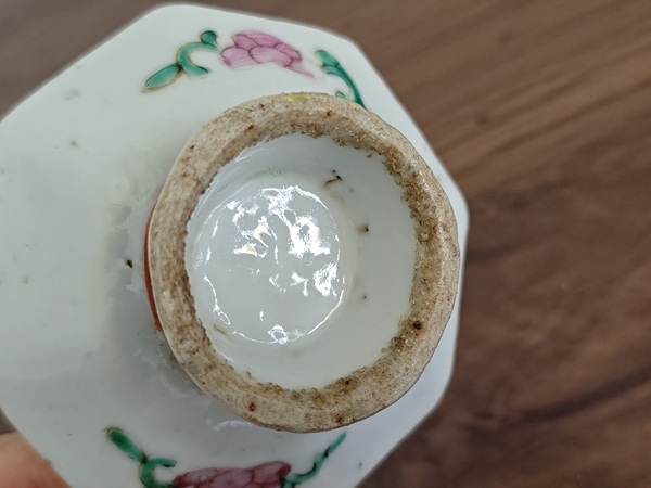 古玩陶瓷清.粉彩貢盤拍賣,當前價格490元