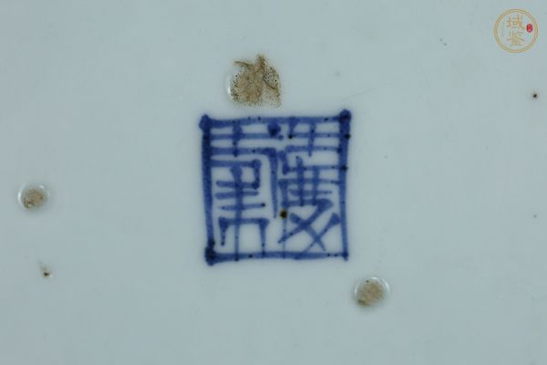 古玩陶瓷青花深腹盤真品鑒賞圖
