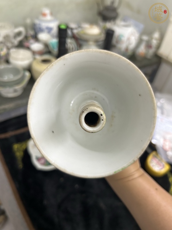 古玩陶瓷龍鳳紋燈臺真品鑒賞圖