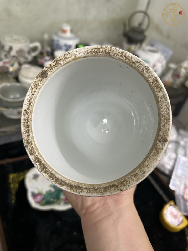 古玩陶瓷龍鳳紋燈臺真品鑒賞圖