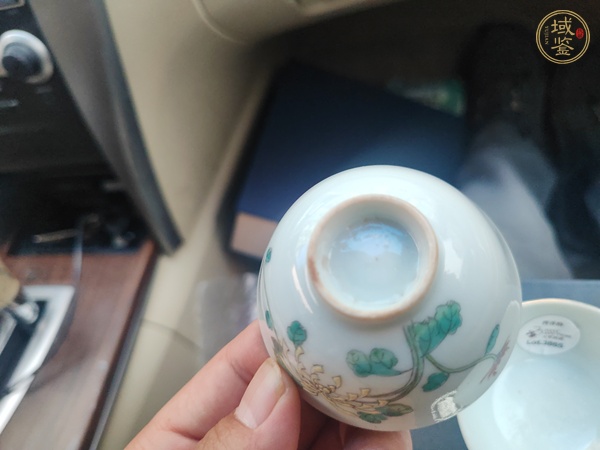 古玩陶瓷粉彩蓋碗真品鑒賞圖