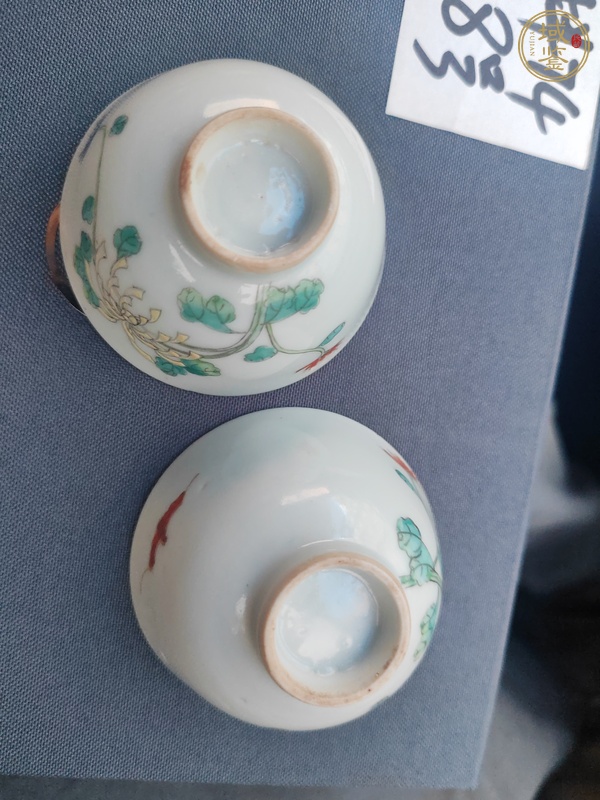 古玩陶瓷粉彩蓋碗真品鑒賞圖