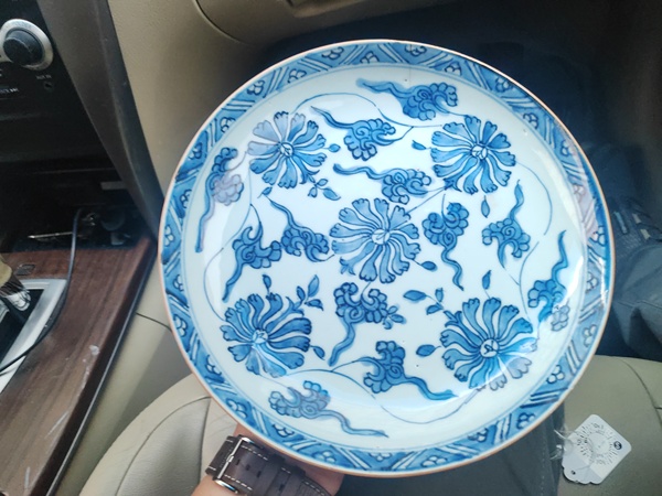 古玩陶瓷康熙 青花纏枝蓮紋盤拍賣，當(dāng)前價(jià)格1500元