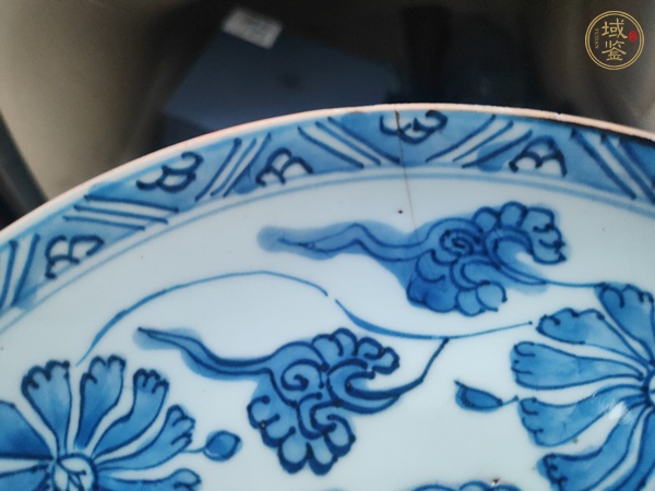 古玩陶瓷康熙 青花纏枝蓮紋盤真品鑒賞圖