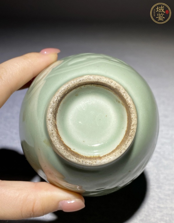 古玩陶瓷青釉雙耳瓶真品鑒賞圖