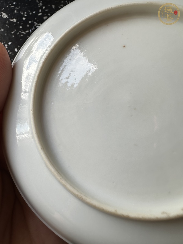 古玩陶瓷粉彩花卉大吉圖杯碟真品鑒賞圖