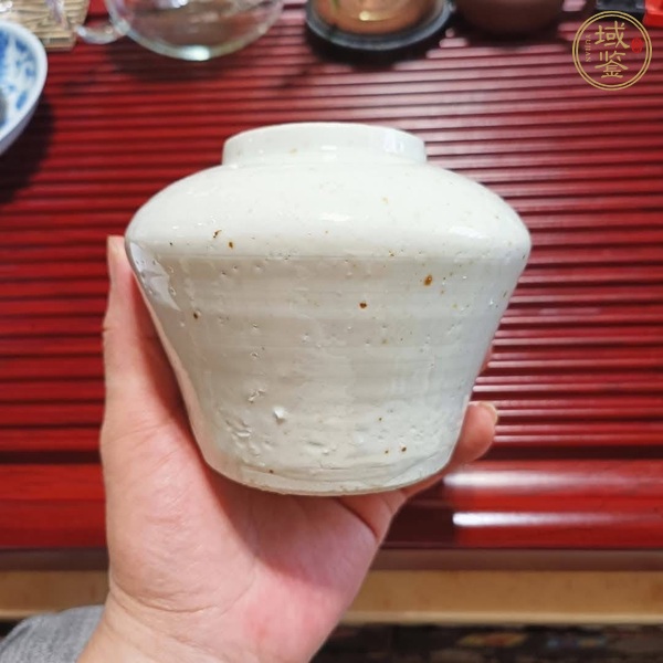 古玩陶瓷青白釉罐真品鑒賞圖