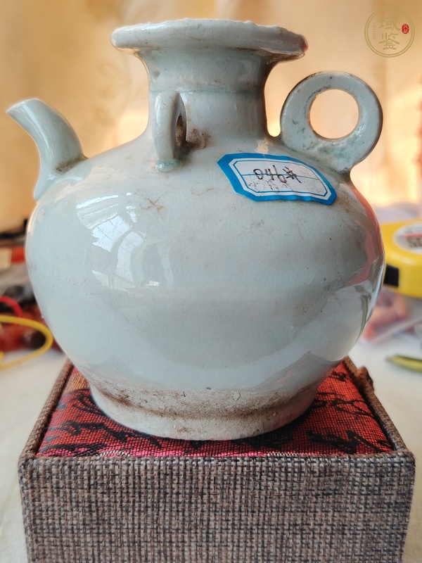 古玩陶瓷青白釉三系執壺真品鑒賞圖