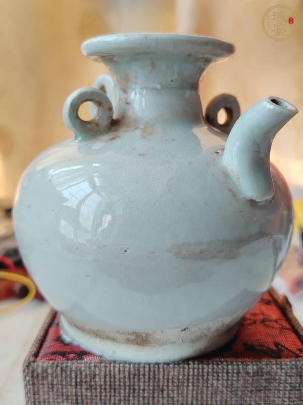 古玩陶瓷青白釉三系執壺真品鑒賞圖
