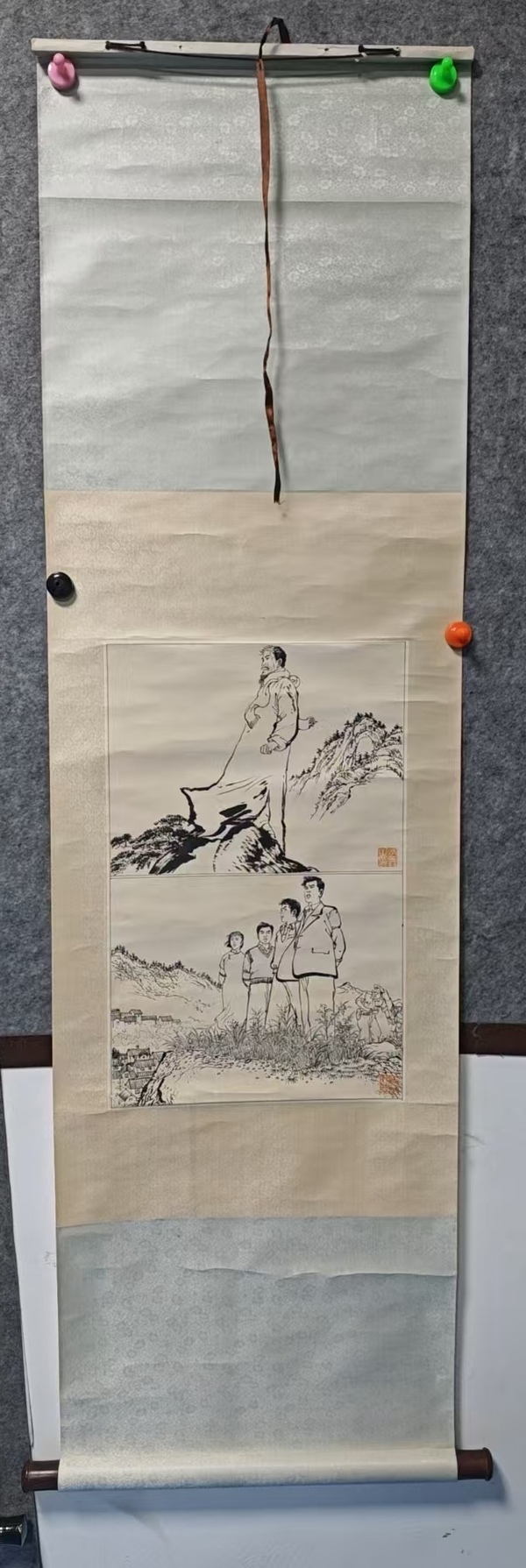 古玩字畫已故中美協(xié)理事連環(huán)畫大師顧炳鑫線描連環(huán)畫稿拍賣，當前價格30000元