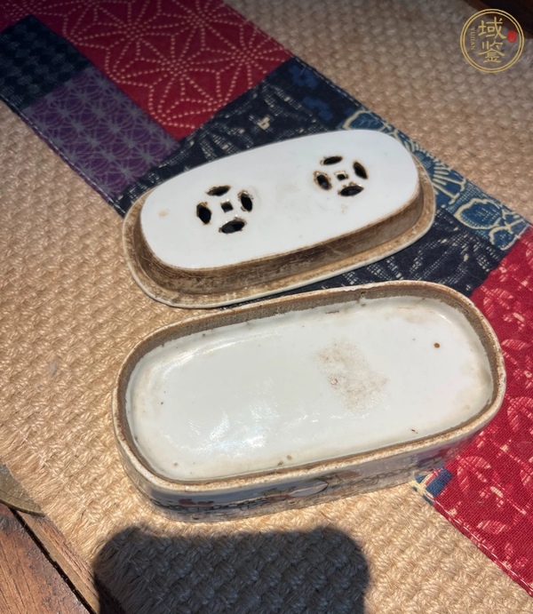 古玩陶瓷粉彩人物故事刨花缸真品鑒賞圖