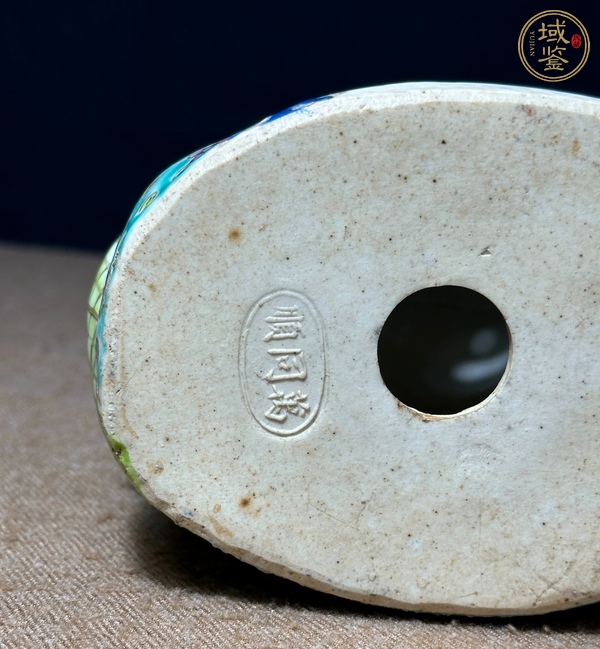 古玩陶瓷粉彩彌勒造像真品鑒賞圖