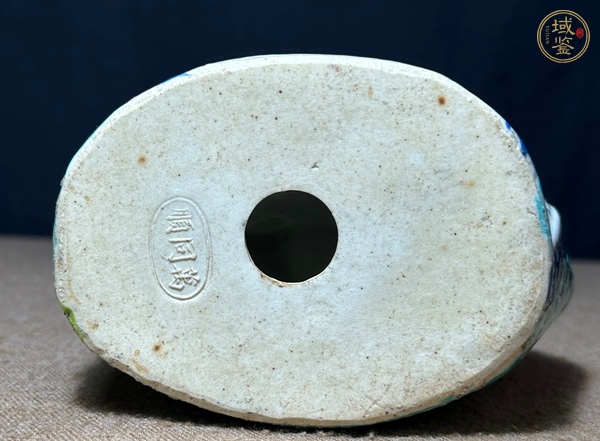 古玩陶瓷粉彩彌勒造像真品鑒賞圖