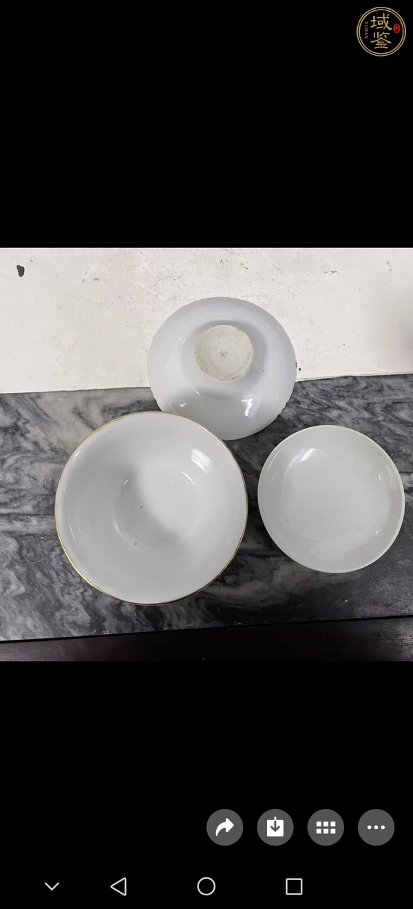 古玩陶瓷三才蓋碗真品鑒賞圖