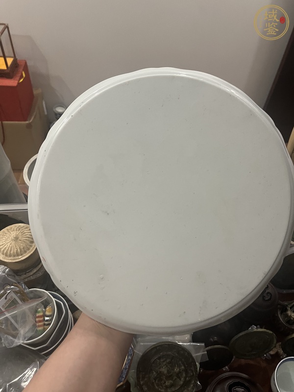 古玩陶瓷山水紋盤真品鑒賞圖