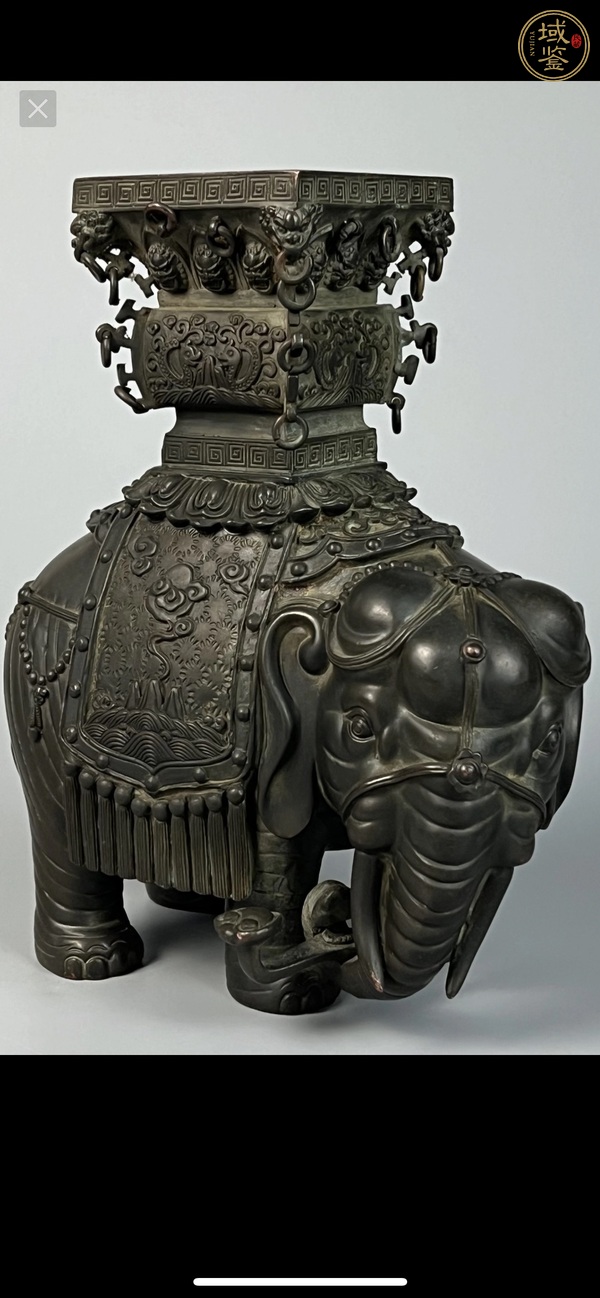 古玩銅器銅象真品鑒賞圖