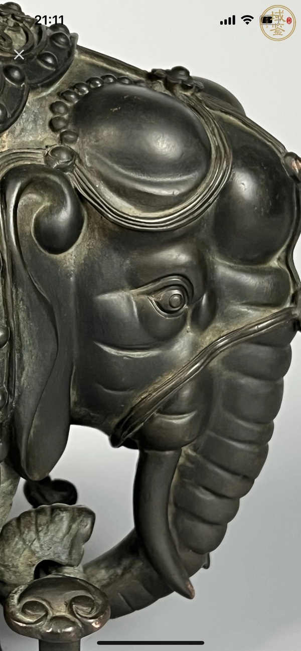 古玩銅器銅象真品鑒賞圖