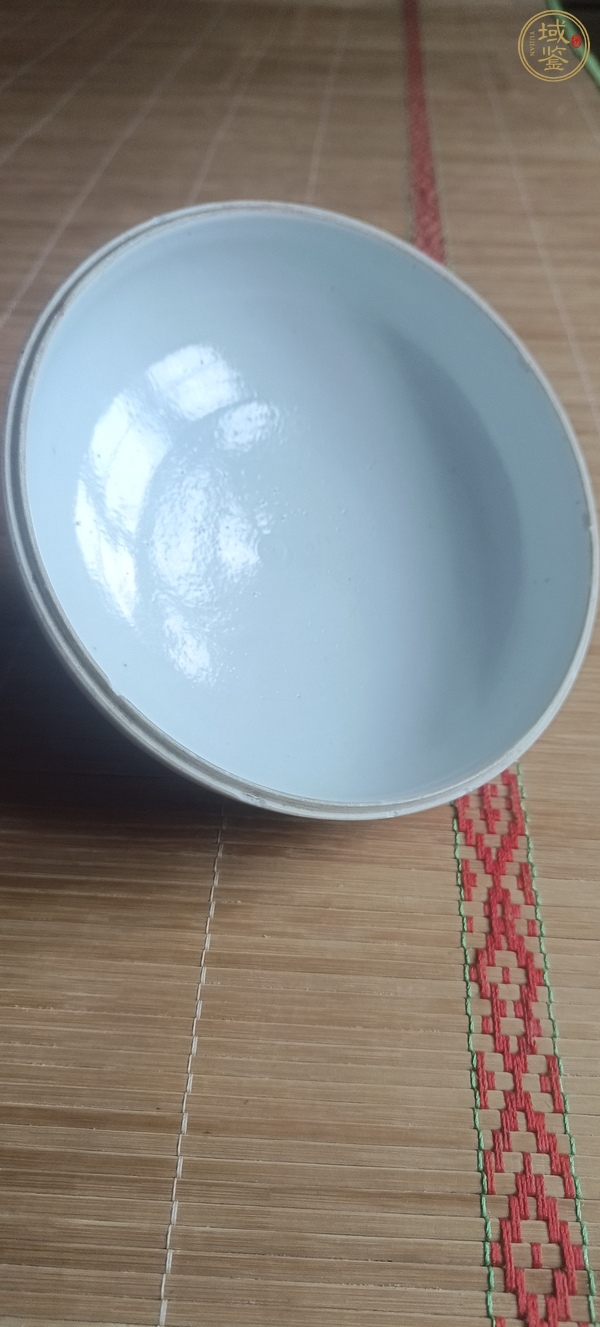 古玩陶瓷刀馬人青花蓋子真品鑒賞圖