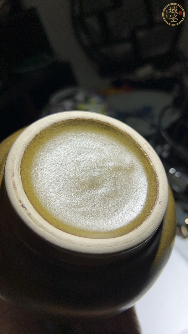 古玩陶瓷茶葉末釉廣口尊真品鑒賞圖