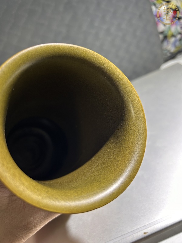 古玩陶瓷茶葉末釉廣口尊真品鑒賞圖