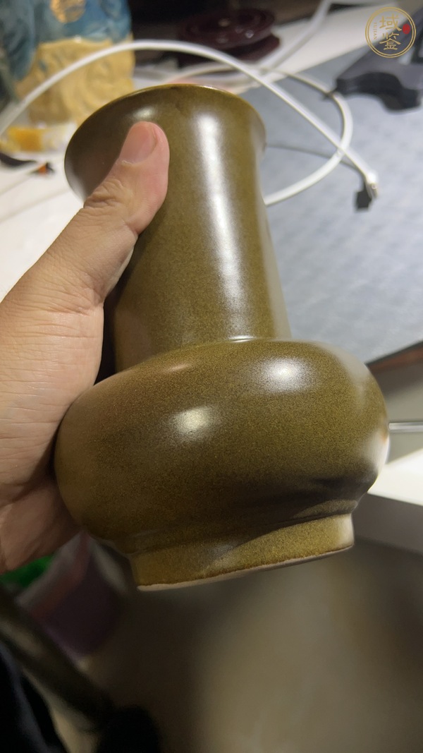 古玩陶瓷茶葉末釉廣口尊真品鑒賞圖
