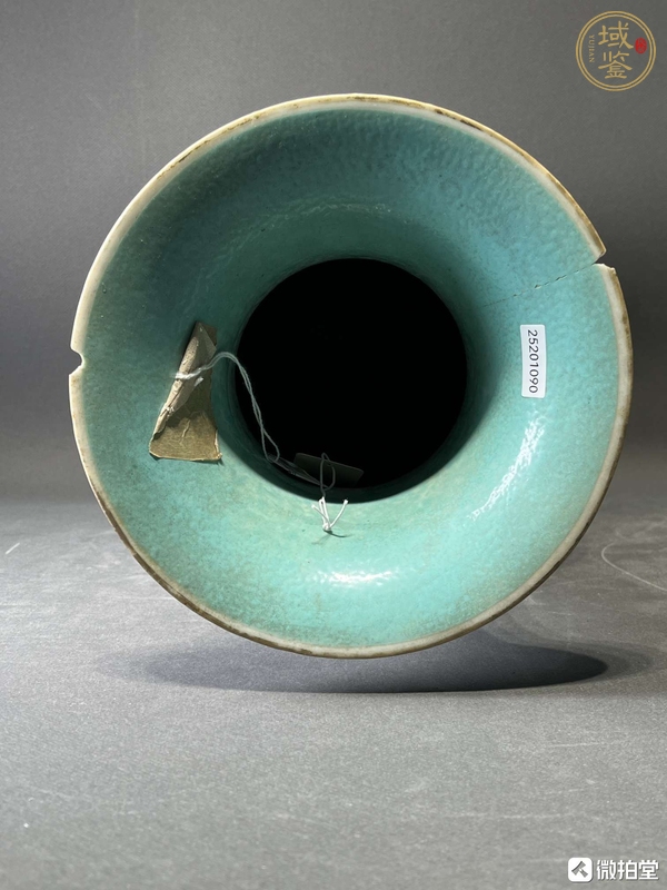 古玩陶瓷清同治 粉彩嬰戲圖觀音瓶真品鑒賞圖