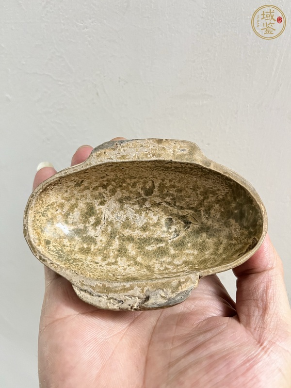 古玩青釉耳杯真品鑒賞圖