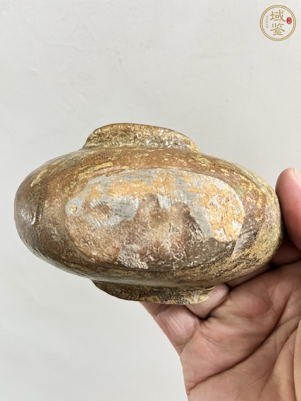 古玩陶瓷青釉耳杯真品鑒賞圖