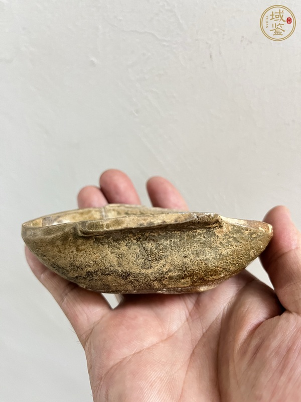 古玩陶瓷青釉耳杯真品鑒賞圖
