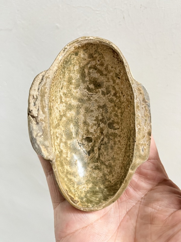 古玩陶瓷青釉耳杯拍賣，當前價格1188元