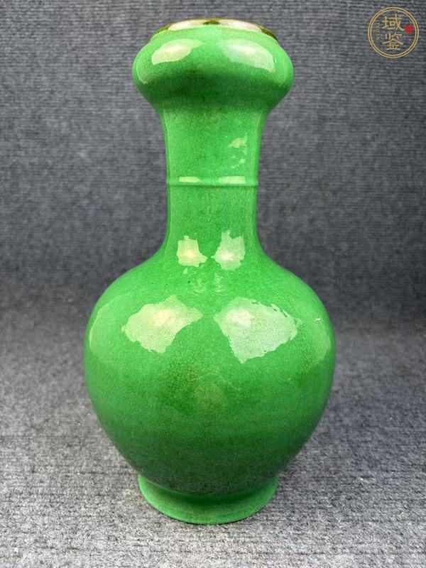古玩陶瓷綠哥釉瓶真品鑒賞圖