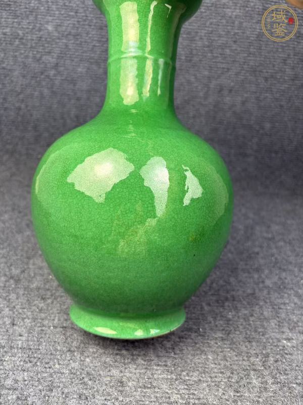 古玩陶瓷綠哥釉瓶真品鑒賞圖