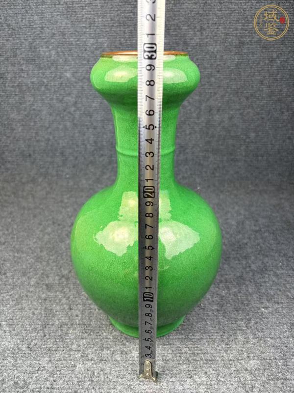 古玩陶瓷綠哥釉瓶真品鑒賞圖