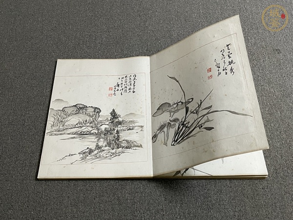 古玩字畫鐵翁蘭竹譜真品鑒賞圖
