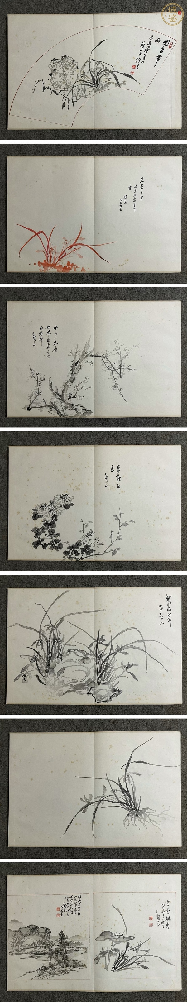古玩字畫鐵翁蘭竹譜真品鑒賞圖