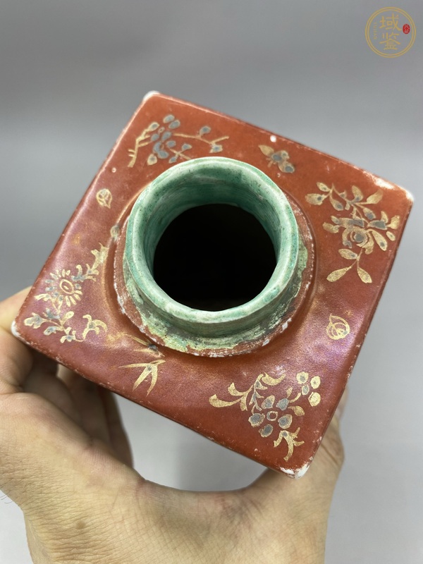 古玩陶瓷粉彩人物故事紋茶葉罐真品鑒賞圖