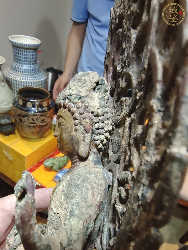 古玩銅器銅鎏金佛像真品鑒賞圖