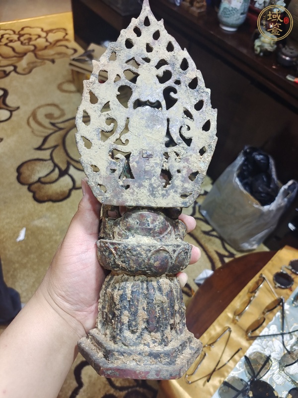 古玩銅器銅鎏金佛像真品鑒賞圖